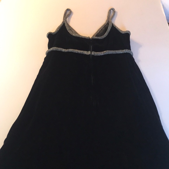 True Vintage Velvet Maxi Long Dress Prom Formal Old Hollywood Full Black Gown - Picture 6 of 12